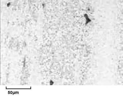 Microstruttura dell'acciaio rapido convenzionale per confronto Microstruttura dell'acciaio rapido convenzionale