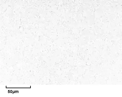 Microstruttura dell'acciaio rapido DRM2 nella matrice al centro di una barra del diametro di 100mm Microstruttura DRM2
